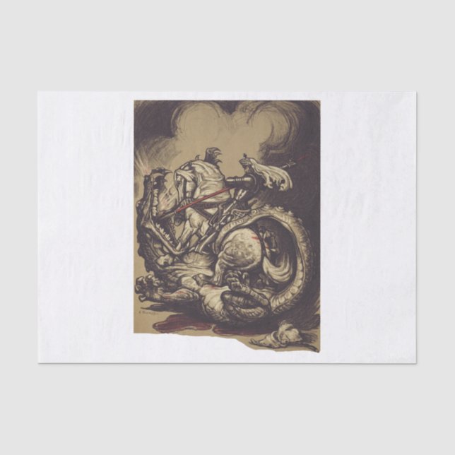 Saint George and the Dragon Great Martyr Tissue Paper (Front)