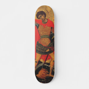 Saint George and the Dragon orthodox icon Skateboard