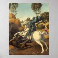 Saint George et Dragon - Raphael Fine Art Poster