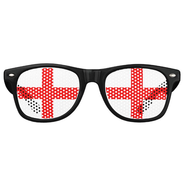 Saint George Flag of England Retro Sunglasses (Front)