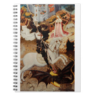 Saint George Killing the Dragon by Bernat Martorel Notebook