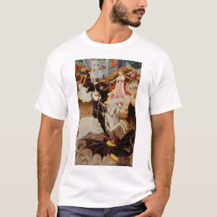 Saint George Killing the Dragon by Bernat Martorel T-Shirt