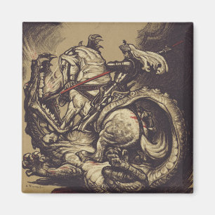 Saint George Killing the Dragon Magnet