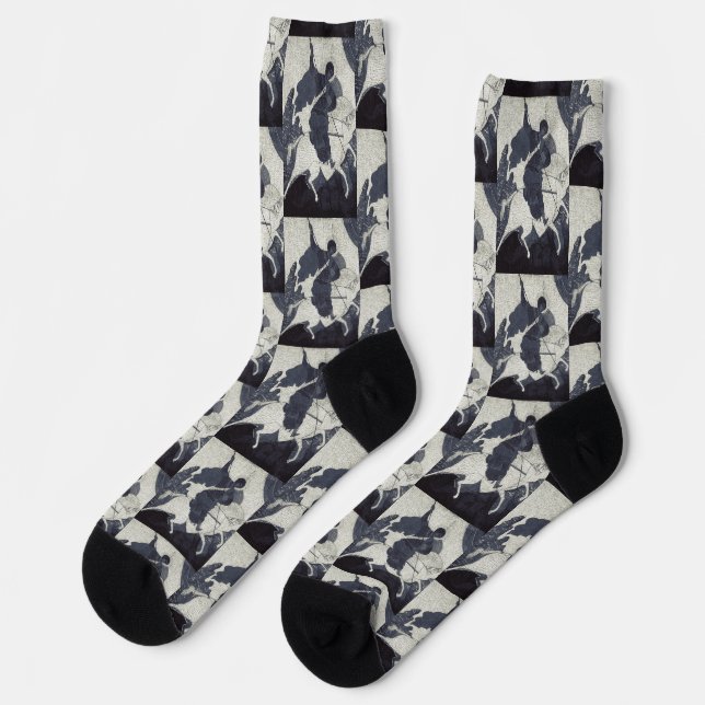 Saint George Killing the Dragon Socks (Left)