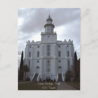 Saint George LDS Temple Postcard
