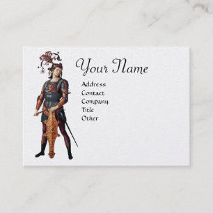SAINT GEORGE Monogram, Silver Platinum paper Business Card