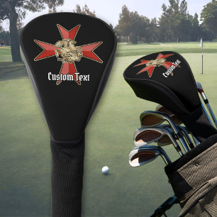 Saint George over Maltese Cross Golf Head Cover