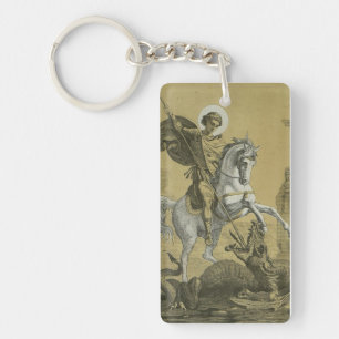 Saint George Patron of England  Keychain