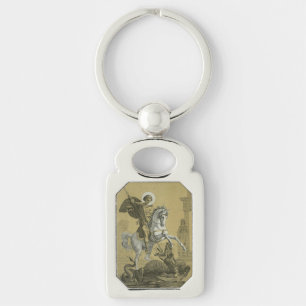 Saint George Patron of England Keychain