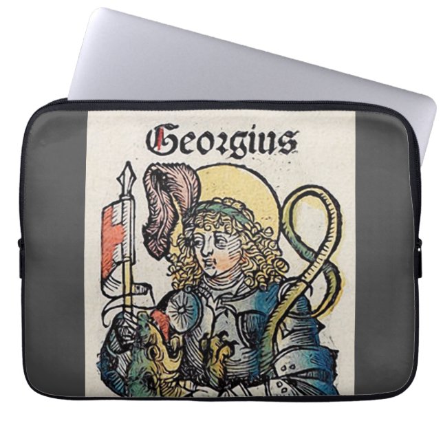 Saint George Patron of England Laptop Sleeve (Front)