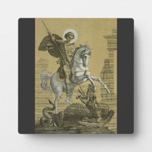 Saint George Patron of England  Plaque