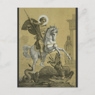 Saint George Patron of England Postcard