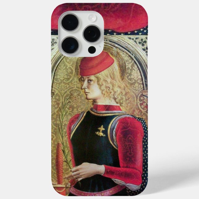 SAINT GEORGE PORTRAIT ,Red,Black,Gold Yellow Case-Mate iPhone Case (Back)