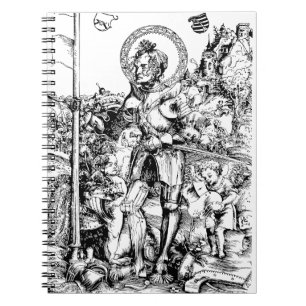 Saint George Standing with Two Angels Notebook