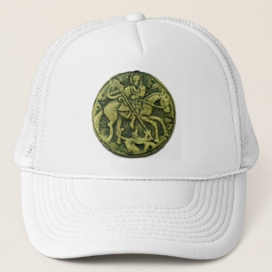 SAINT GEORGE WITH DRAGON TRUCKER HAT