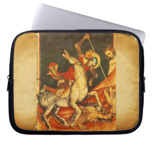 Saint George's Battle with the Dragon Laptop Sleeve