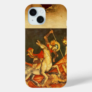 Saint George's Battle with the Dragon Monogram iPhone 15 Case