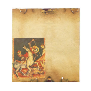 Saint George's Battle with the Dragon Notepad
