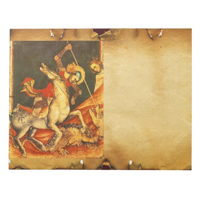 Saint George's Battle with the Dragon Notepad (Front)