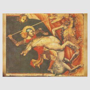 Saint George's Battle with the Dragon Tissue Paper