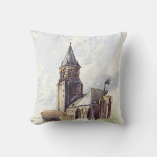 Saint Germain des Pres Church Paris Throw Pillow