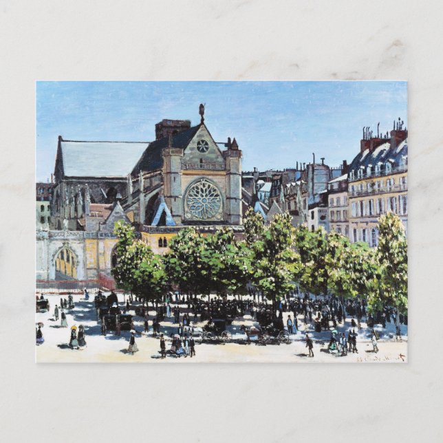 Saint Germain l'Auxerrois Claude Monet Postcard (Front)