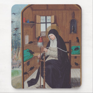 Saint Gertrude of Helfta by Simon Bening Mouse Pad