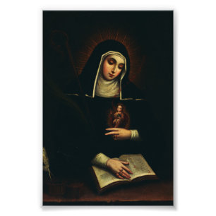 Saint Gertrude the Great German Benedictine Photo Print