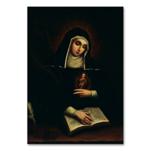 Saint Gertrude the Great German Benedictine Table Number