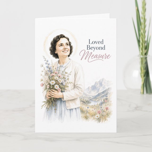 Saint Gianna Molla Catholic Birthday Card (Front)