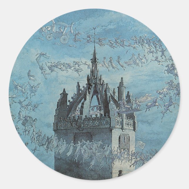 Saint Giles - His Bells by Charles Altamont Doyle Classic Round Sticker (Front)