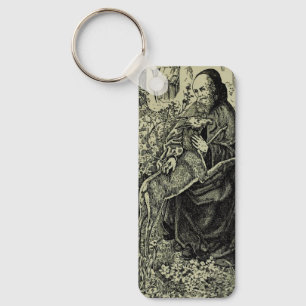 Saint Giles the Hermit Keychain