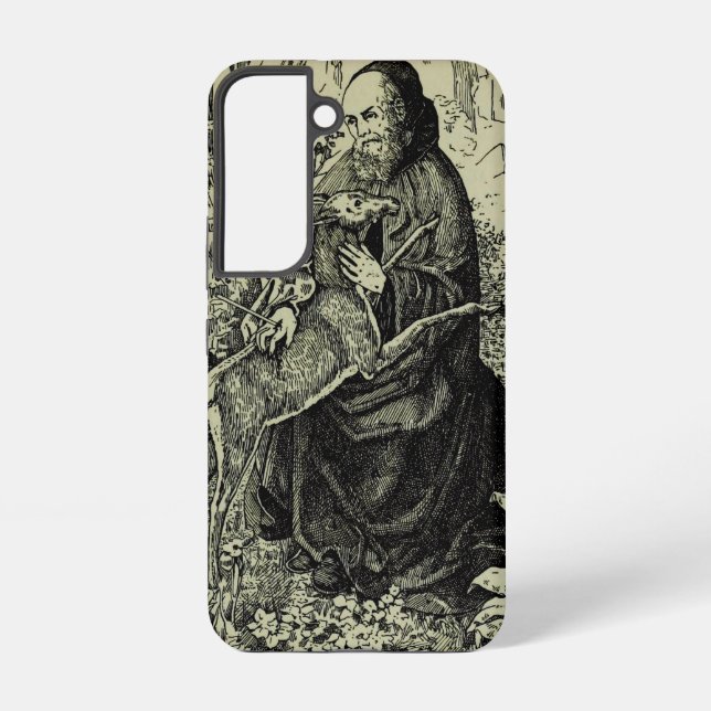 Saint Giles the Hermit Samsung Galaxy S22 Case (Back)
