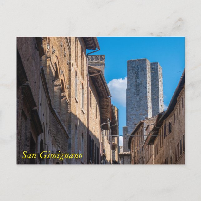 Saint Gimignano towers, Tuscany, Italy Postcard (Front)