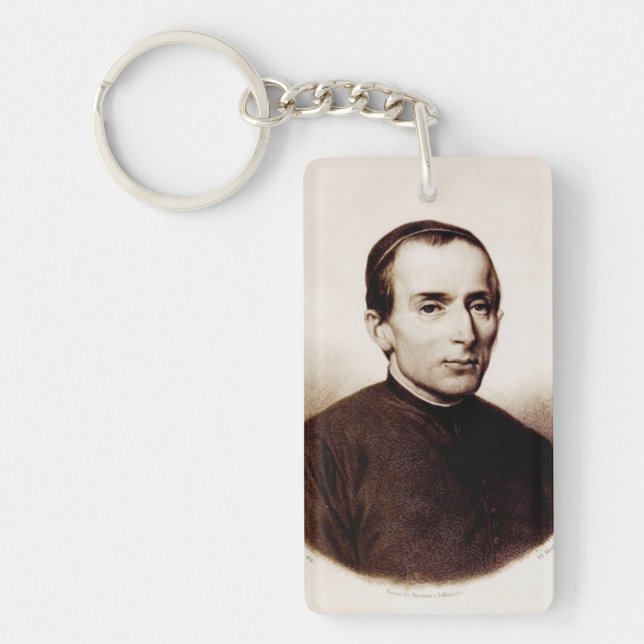 Saint Giuseppe Cafasso Franciscan Priest Keychain (Front)