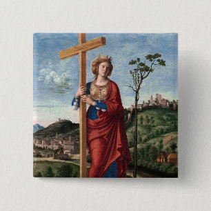 Saint Helena by Cima da Conegliano 2 Inch Square Button