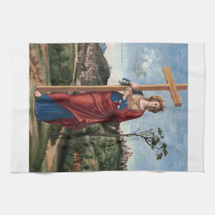 Saint Helena by Cima da Conegliano Kitchen Towel