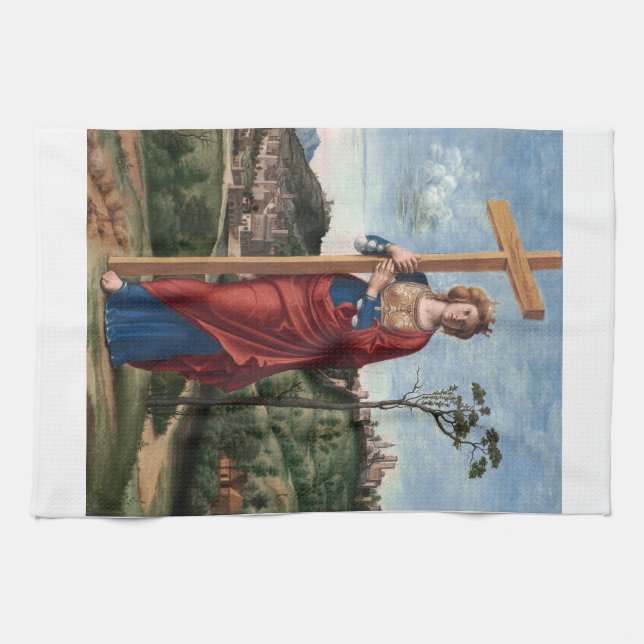 Saint Helena by Cima da Conegliano Kitchen Towel (Horizontal)