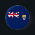 Saint Helena Flag 2 Inch Round Button<br><div class="desc">Patriotic flag of Saint Helena.</div>