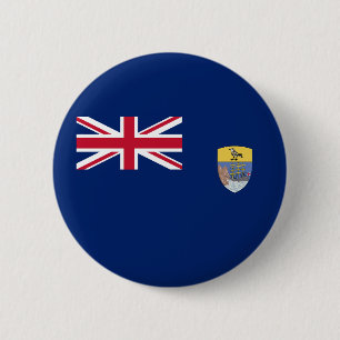 Saint Helena Flag 2 Inch Round Button