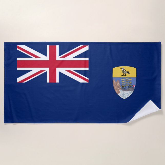 Saint Helena Flag Beach Towel (Front)