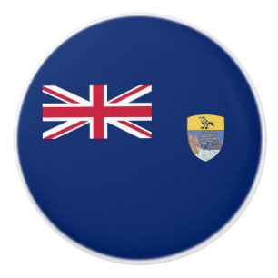 Saint Helena Flag Ceramic Knob