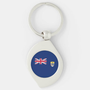 Saint Helena Flag Keychain