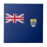 Saint Helena Flag Tile<br><div class="desc">Patriotic flag of Saint Helena.</div>