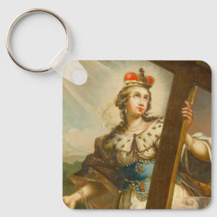 Saint Helena of Constantinople with cross Keychain