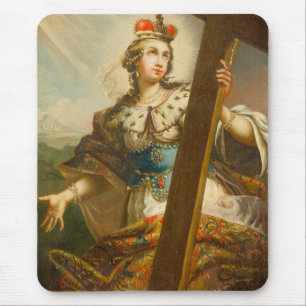 Saint Helena of Constantinople with cross Mouse Pad