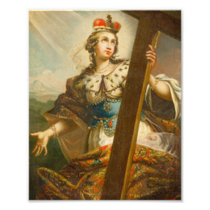 Saint Helena of Constantinople with cross Photo Print