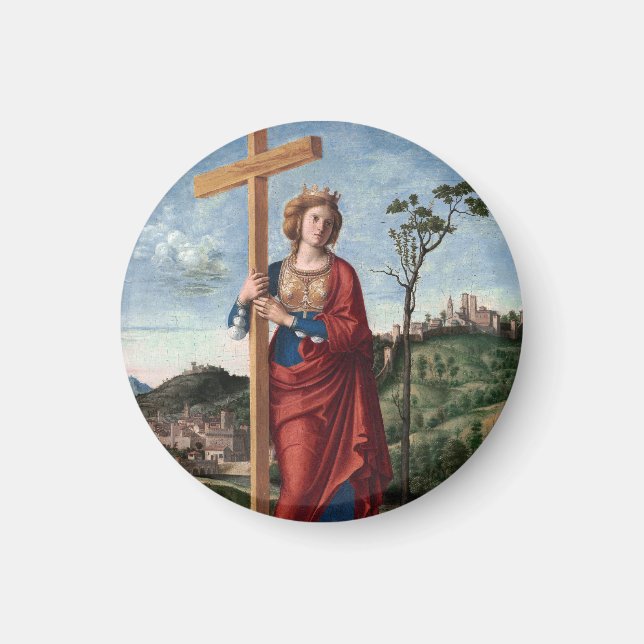 Saint Helena with the True Cross Sacred Art Magnet (Front)