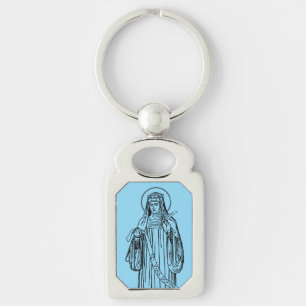 Saint Hildegard of Bingen Doctor of the Church Keychain
