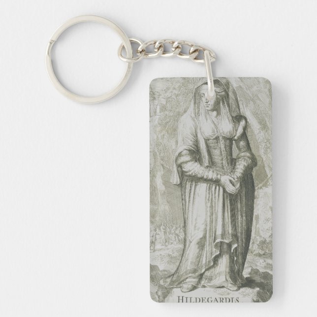 Saint Hildegard of Bingen Keychain (Front)